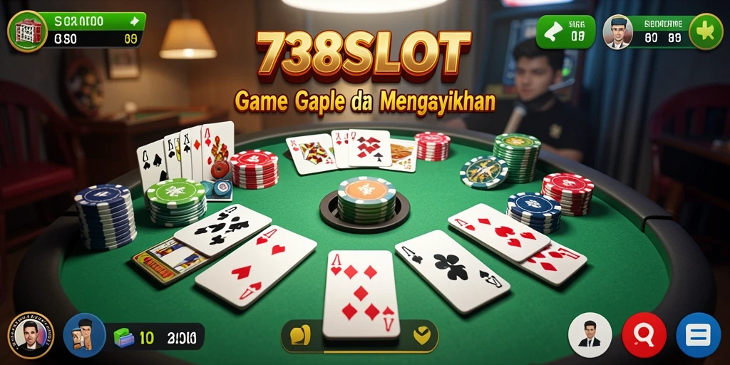 Screenshot gameplay seru dari permainan Gaple 738SLOT.