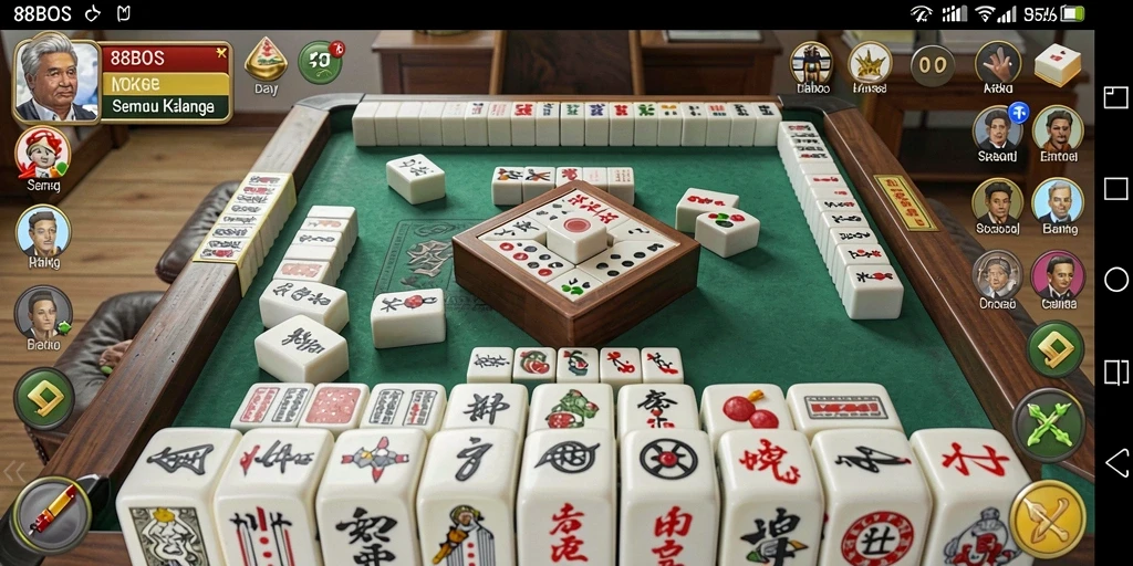 Gameplay seru Mahjong di 88BOS dengan grafis menawan.