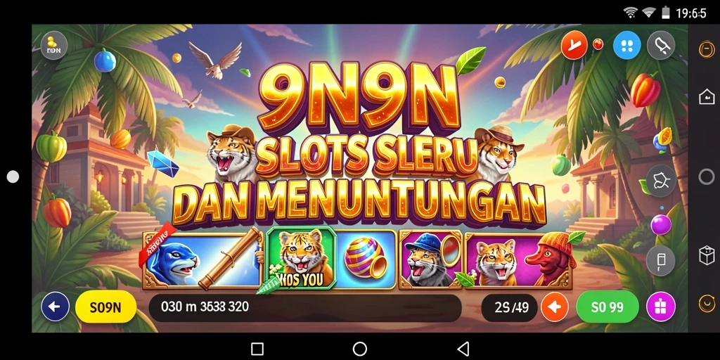 Gambaran menarik gameplay permainan Slot 9N9N.