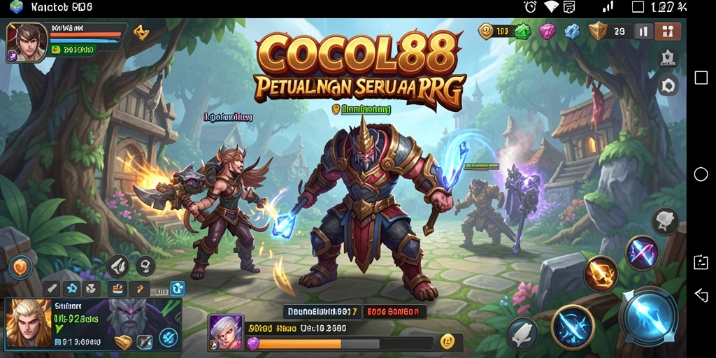 Tampilan gameplay seru dalam petualangan RPG COCOL88.