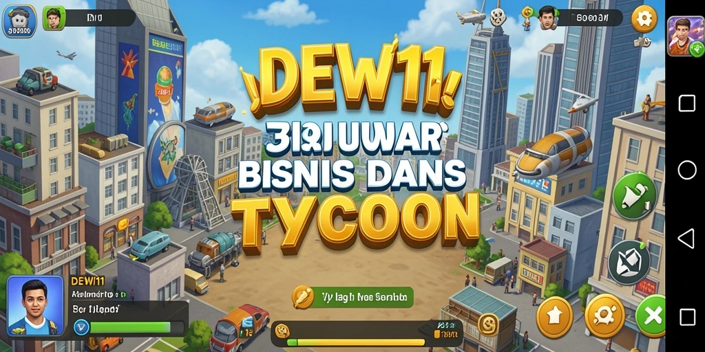 Tangkapan layar DEWI11 menampilkan gameplay Tycoon yang menarik dan interaktif.