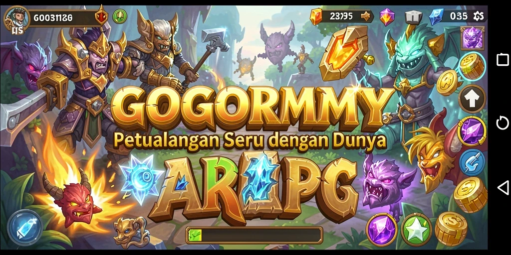 Gameplay GOGORUMMY yang menegangkan dan penuh aksi.
