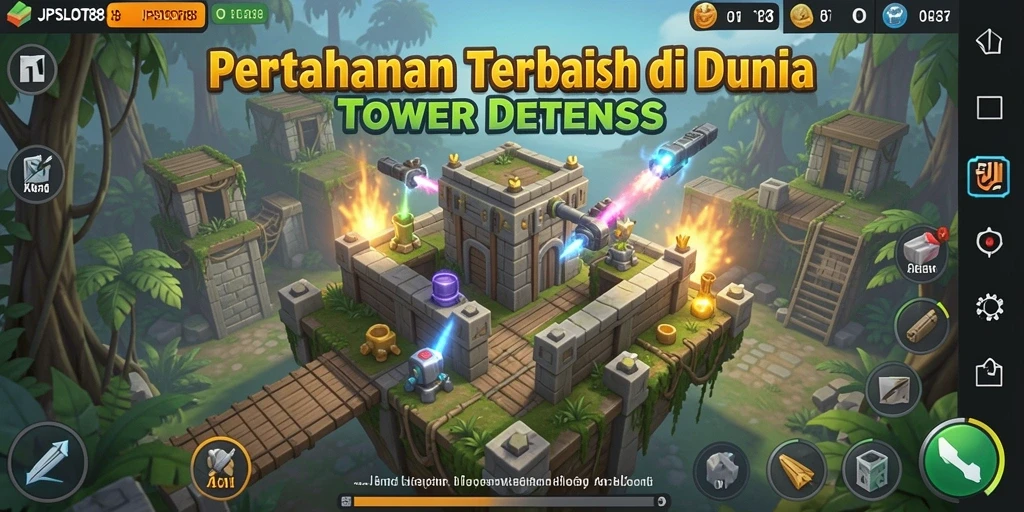 Gameplay menantang di JPSLOT88 terlihat dalam aksi Tower Defense.