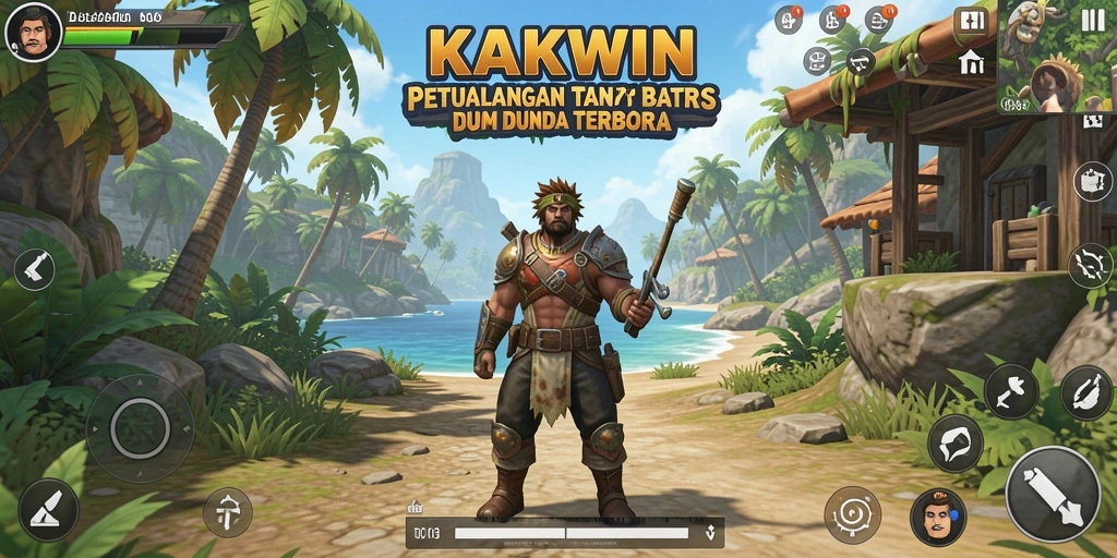 Screenshot menampilkan keindahan dunia terbuka KAKWIN dengan gameplay yang mendalam.