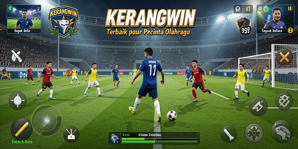 Tampilan gameplay KERANGWIN yang mendebarkan dan penuh aksi.