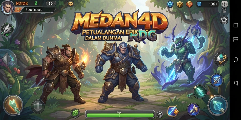Tampilan seru dalam gameplay RPG MEDAN4D yang memukau.