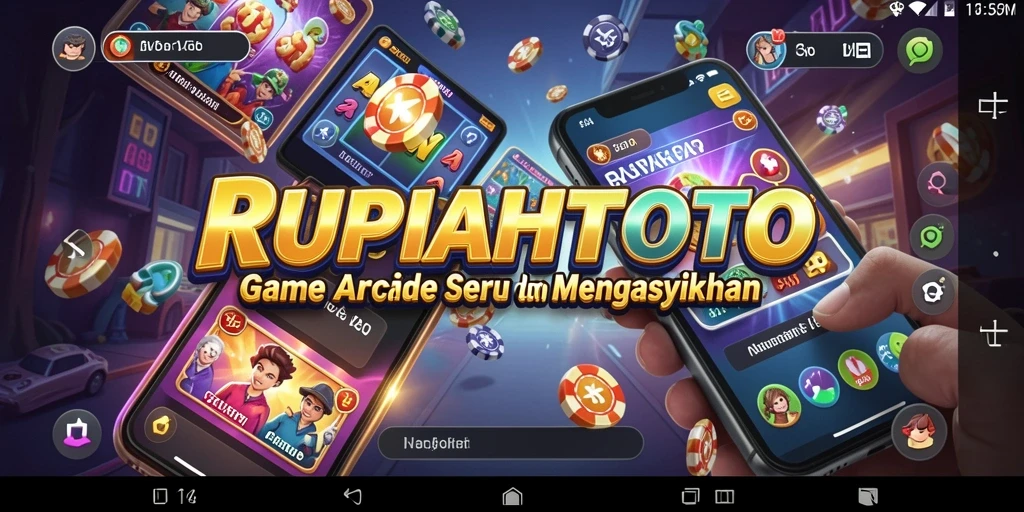 Screenshot gameplay RUPIAHTOTO menampilkan aksi seru dalam game Arcade.