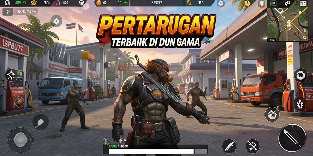 Tampilan intens dari gameplay <strong>SPBU77</strong> saat pertarungan berlangsung.