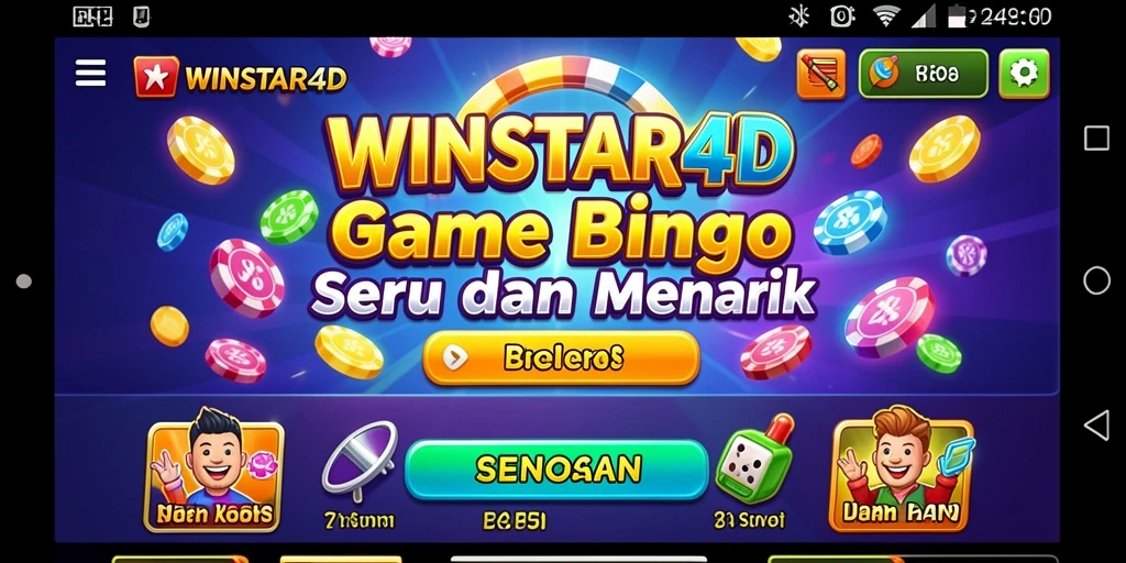 Screenshot Gameplay WINSTAR4D menampilkan keseruan bermain Bingo.