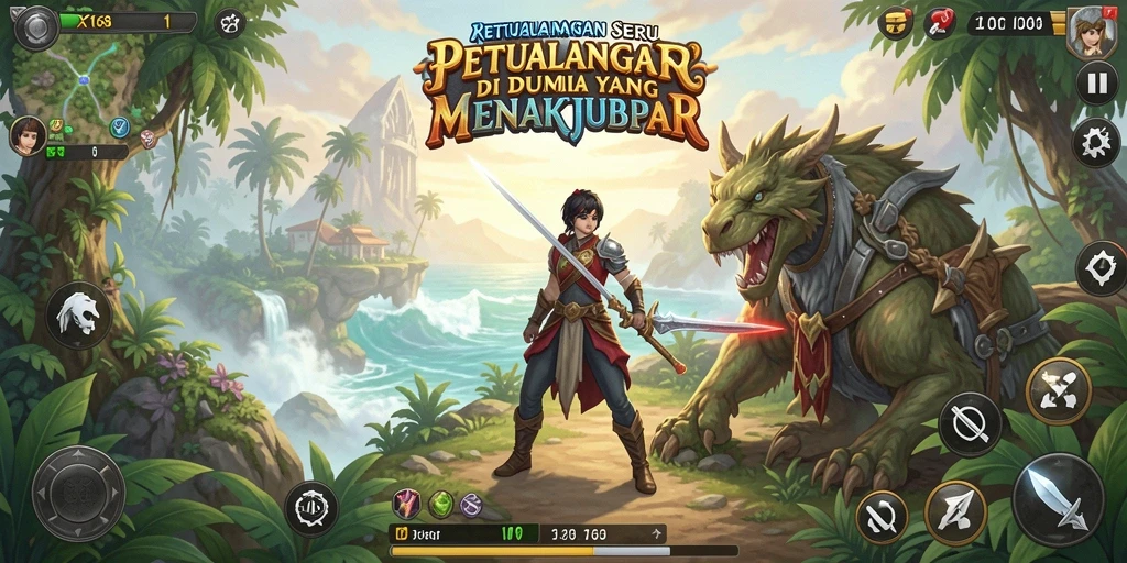 Tampilan gameplay menarik dari X168 yang penuh petualangan.