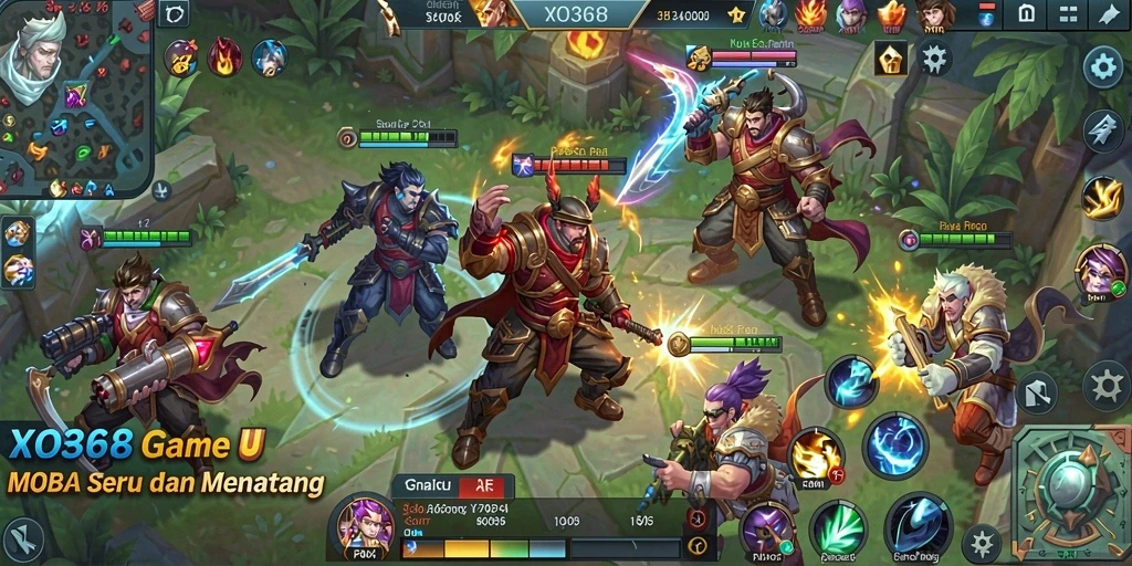 Tampilan gameplay menarik XO368 dengan pertempuran seru.